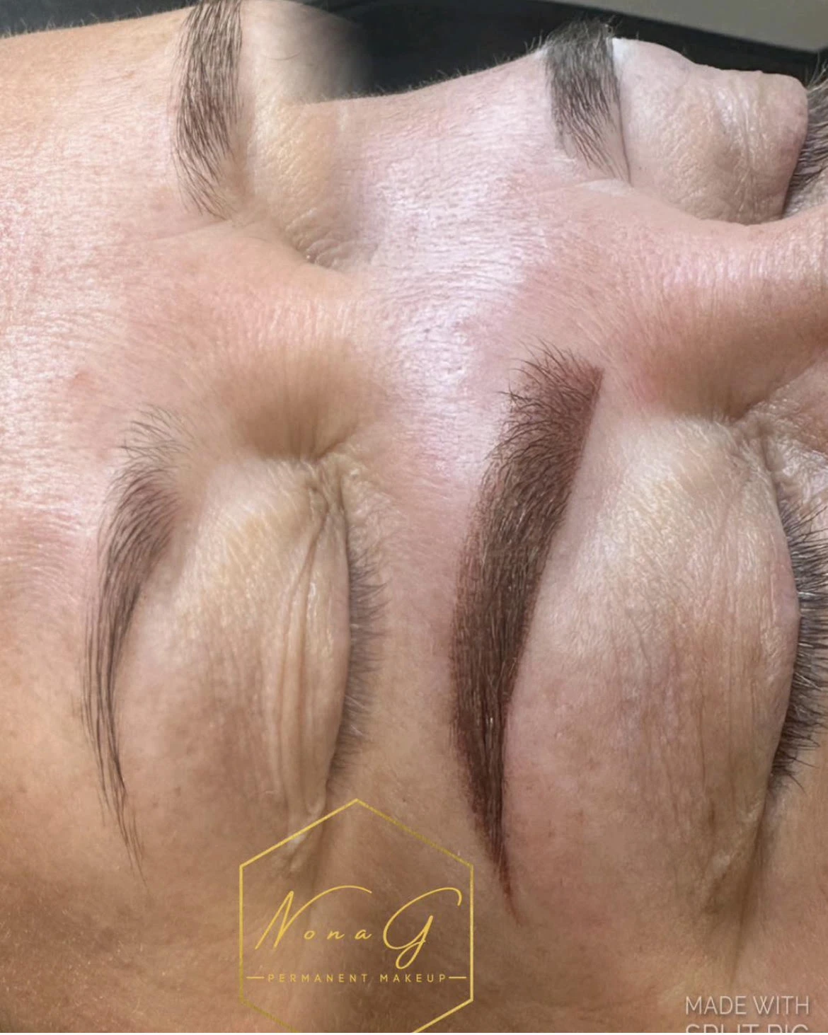 Permanent Makeup Treatment Before After1 in Murrells Inlet, SC | Posh Aesthetics